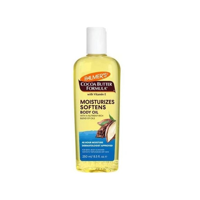 palmer's cocoa butter moisturizing body oil with vitamin e, radiant looking glow and skin hydration, instant absorption, bath, body and shower, 8.5 ounces